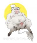  anthro anus ball_fur ball_hair balls body_fur body_hair chest_fur chest_hair cum erection fur hair hairy hairy_balls kikiskisskiss_(artist) long_tail male mammal nipple_piercing nipples overwatch overweight penis piercing pig pleasured porcine pubes roadhog_(overwatch) saliva saliva_dripping simple_background solo tongue tongue_out video_games white_fur 