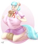  2019 absurd_res autotitfuck balls big_balls big_breasts blush breasts clothing coco_pommel_(mlp) crossgender dickgirl earth_pony equine friendship_is_magic hair hi_res horse huge_breasts hyper hyper_penis hyperstorm_h intersex mammal masturbation multicolored_hair multicolored_tail my_little_pony one_eye_closed penis pony solo tongue tongue_out two_tone_hair 