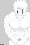  1boy jiraiya male_focus muscle naruto naruto_(series) nude pecs solo tagme 