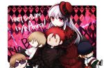  1girl character_doll character_name dress gothic_lolita hairband happy_birthday hat k_(anime) kushina_anna lolita_fashion long_hair long_sleeves red_dress red_eyes red_hairband red_hat shokill silver_hair solo 