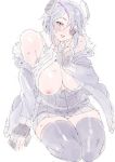  1girl breasts image_sample kantai_collection large_breasts nagato_(kantai_collection) nipples pixiv_sample solo 