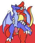  2018 animal_genitalia anolise blue_scales charmeleon dragon duo erection female feral male male/female male_penetrating membranous_wings nintendo nude penetration penis pok&eacute;mon pok&eacute;mon_(species) pussy reptile scales scalie sex simple_background teeth tongue trout_(artist) vaginal vaginal_penetration video_games wings wyvern 