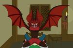  2018 anthro bat blush breasts cute dragon_quest drooling duo erection female fluffy fur hi_res human male male/female mammal monster_girl_(genre) open_mouth penetration penis pussy riding saliva sex smile springbun succubat video_games 