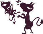  &lt;3 balls butt demon disenchantment horn horned_humanoid humanoid imp luci_(disenchantment) male not_furry penis raised_tail solo the-alfie-incorporated 