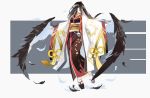  albedo japanese_clothes kimono overlord tagme_(artist) wings 