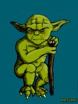  alien balls cane erection green_body male mr_furry2 not_furry penis pointy_ears solo star_wars yoda 