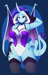  absurd_res anthro big_breasts bottomless breasts clothed clothing corset dragon female fingerless_gloves friendship_is_magic fusion gloves hi_res legwear lingerie my_little_pony princess_ember_(mlp) pussy rarity_(mlp) senseidezzy solo thigh_highs wings 
