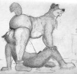  2006 anthro bd canine clothing crotch_sniffing dog duo legwear male male/male mammal mostly_nude nude overweight peeing pencil_(artwork) slightly_chubby sniffing socks tongue tongue_out traditional_media_(artwork) underwear underwear_sniffing urine watersports 