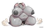  2018 anthro areola belly big_belly big_breasts big_butt biped breasts butt digital_media_(artwork) duo elephant female gillpanda huge_breasts huge_butt mammal navel nipples nude overweight proboscidean pussy simple_background thick_thighs trunk tusks varky voluptuous white_background wide_hips 