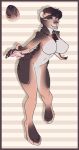  2018 anthro barely_visible_genitalia barely_visible_pussy big_breasts big_butt breasts brown_hair butt chest_tuft claws digital_media_(artwork) fangs feline female fluffy fur grey_eyes hair mammal markings multicolored_fur open_mouth pussy rebecca_(firestorm3) saber-toothed_cat smile solo teeth thick_thighs tongue tuft vashaa voluptuous wide_hips 