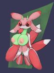  2018 anthro arthropod big_breasts biped breast_expansion breasts compound_eyes digital_media_(artwork) female flying_afro huge_breasts insect insect_wings lurantis mouthless nintendo pok&eacute;mon pok&eacute;mon_(species) solo video_games wings 