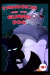  anthro blush canine comic comic_page cover cover_page digital_media_(artwork) dog duo english_text fur guard male mammal nasty-pink page procyonid raccoon tanookin tanuki text thief wolf 