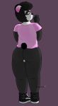  2018 anthro balls bear big_butt butt clothing digital_media_(artwork) footwear frank frankuwu fur hair invalid_color looking_at_viewer male male/male mammal panda shoes simple_background smile solo standing 