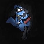  2018 absurd_res animal_genitalia animal_penis anthro canine canine_penis cellphone hi_res knot male mammal nintendo otterjunk penis phone pok&eacute;mon pok&eacute;mon_(species) riolu solo video_games 