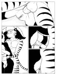  2001 anal anal_penetration balls black_and_white butt close-up comic duo feline female female_penetrated male male/female male_penetrating mammal mephitid monochrome patrick_little penetration penis pussy skunk tiger 