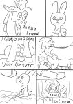  angel_(mlp) bestiality big_macintosh_(mlp) comic cum discord_(mlp) feral fluttershy_(mlp) friendship_is_magic humor interspecies invalid_tag jbond joke line_art male male/male monochrome multiple_dicks my_little_pony orgasm sketch text 