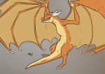  claws dragon fangs feral horn reptile scalie solo wings wyvern youmadsin 