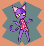  animal_crossing anthro balls barefoot bob_(animal_crossing) bottomless cat clothed clothing erection feline fur hi_res looking_at_viewer male mammal mostly_nude nintendo penis pink_penis rabblet shirt slit_pupils smile solo standing tapering_penis video_games 