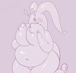  2018 2_fingers antennae anthro areola belly big_belly big_breasts borisalien breast_grab breast_squeeze breasts deep_navel dragon female goodra hand_on_breast huge_breasts looking_up monochrome nintendo nipples nude overweight overweight_female pok&eacute;mon pok&eacute;mon_(species) puffy_areola pussy shiny smile solo standing thick_thighs video_games wide_hips 