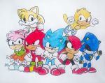  absurd_res amy_rose anthro armadillo canine clothing echidna female footwear fox gloves group hedgehog hi_res knuckles_the_echidna machine male mammal metal_sonic mighty_the_armadillo miles_prower monotreme pillothestar ray_the_flying_squirrel robot rodent rosy_the_rascal simple_background smile sonic_(series) sonic_mania sonic_the_hedgehog squirrel video_games 