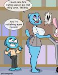  ! anthro big_breasts big_bulge big_butt breasts bulge butt cartoon_network cat erection feline female garabatoz group gumball_watterson lagomorph male mammal mother mother_and_son nicole_watterson parent penis_outline rabbit raised_tail shopping_cart son sweat the_amazing_world_of_gumball young 