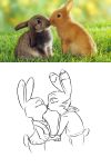  2018 anthro clothed clothing disney ear_markings facial_markings female feral fur_markings group hand_holding hoodie jack_savage judy_hopps kissing lagomorph male male/female mammal markings photo rabbit tggeko zootopia 