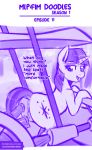  2018 animal_genitalia animal_penis anus cart dialogue dildo english_text equine equine_penis female feral friendship_is_magic horn jcosneverexisted mammal my_little_pony penis purple_theme pussy sex_toy text twilight_sparkle_(mlp) unicorn 