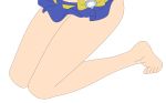  1girl absurdres artist_request baka_to_test_to_shoukanjuu female highres himeji_mizuki hips legs solo thighs third-party_edit transparent_background vector_trace 