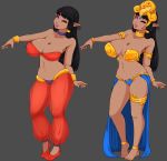  big_breasts breasts cheshirecatsmile37 clothed clothing costume female humanoid multiple_versions not_furry one_eye_closed shantae shantae_(series) solo wink 