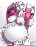  arcee areola belly big_belly breasts female humanoid machine nipples not_furry nude robot solo thehungrysuccubus vore 