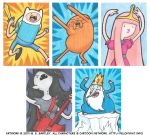  adventure_time cartoon_network clothing crown eyes_closed female finn_the_human hair human ice_king jake_the_dog male mammal marceline_abadeer musical_instrument open_mouth princess_bubblegum teeth weapon 