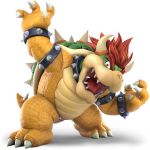  2018 3d_(artwork) alpha_channel anthro bowser bracelet claws collar digital_media_(artwork) hair hi_res horn jewelry koopa looking_at_viewer male mario_bros nintendo official_art pose red_hair scalie simple_background spiked_armlet spiked_bracelet spiked_collar spiked_shell spikes super_smash_bros super_smash_bros._ultimate toe_claws transparent_background unknown_artist video_games 
