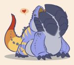  &lt;3 ambiguous_gender capcom chibi chin claws cute dodogama dragon feral googly_eyes monster_hunter open_mouth overweight simple_background solo speech_bubble standing thetwistedgrim video_games 