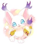  1girl blue_eyes cat digimon furry runi_na smile solo tailmon 