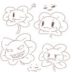  2016 crepix flowey_the_flower one_eye_closed sweat tears tongue tongue_out undertale video_games wink 