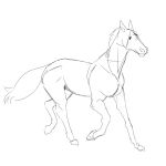  2013 alternate_version_at_source equine horse invalid_tag mammal manmosu_marimo simple_background sketch solo white_background 