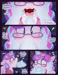  ! &lt;3 2018 aged_up clothing comic digital_media_(artwork) duo english_text equine eyewear fearingfun feathered_wings feathers female flurry_heart_(mlp) freckles friendship_is_magic glasses hi_res horn male male/female mammal my_little_pony open_mouth oral sex solo_focus text tongue tongue_out winged_unicorn wings 