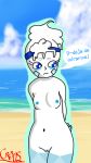  crisus dessert female flat_chested food humanoid ice_cream nintendo nipples not_furry nude pok&eacute;mon pok&eacute;mon_(species) solo spanish_text text vanillite video_games 