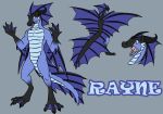  2017 amocin anthro aquatic_dragon claws digital_drawing_(artwork) digital_media_(artwork) dragon fin horn looking_at_viewer male nude open_mouth paws rayne_(skylords) scalie simple_background smile solo teeth toe_claws wings 