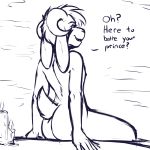  2018 anthro asriel_dreemurr black_and_white boss_monster butt candle crackers dialogue english_text horn looking_at_viewer male monochrome nude open_mouth sitting solo text undertale video_games water 