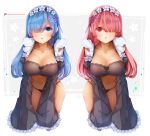  bra cleavage pantsu ram_(re_zero) re_zero_kara_hajimeru_isekai_seikatsu rem_(re_zero) sumisumii 