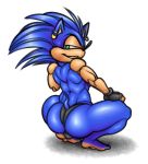 anthro balls butt clothing ear_piercing eccentricspider green_eyes hedgehog looking_back male mammal muscular piercing simple_background solo sonic_(series) sonic_the_hedgehog underwear video_games white_background 