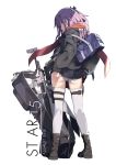  adjusting_clothes adjusting_panties ar-15 ass assault_rifle bag blue_eyes boots character_name coat commentary_request from_behind full_body girls_frontline gun half_updo highres holster long_hair ningen_(ningen96) panties parted_lips pink_hair pleated_skirt profile red_scarf rifle scarf school_bag shoulder_bag sidelocks simple_background skirt skirt_lift solo st_ar-15_(girls_frontline) standing thigh_holster thighhighs underwear weapon white_background white_legwear white_panties 