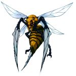  beedrill bug commentary_request fukurou_(owl222) full_body gen_1_pokemon insect no_humans pokemon pokemon_(creature) realistic simple_background solo spikes white_background 