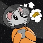  armor cheese food helmet mammal mouse rodent space spacemouse spacesuit star trout_(artist) 