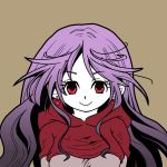  closed_mouth commentary_request curly_hair dragon_quest dragon_quest_ii dress earrings hood jewelry kanbayashi_daidai long_hair princess princess_of_moonbrook purple_hair robe solo 