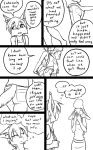  2018 anthro black-kitten caprine clothed clothing comic dialogue english_text feline female fur hair hooves lynx mammal morissa_(black-kitten) sheep sweat sweatdrop text unnamed_lynx_sister_(black-kitten) young 