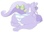  2018 anthro big_breasts big_butt breasts butt clothing dragon female goodra green_eyes hi_res napdust nintendo panties pok&eacute;mon pok&eacute;mon_(species) smile solo underwear video_games 