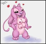  &lt;3 2017 4_arms 4_breasts 4_fingers 4_nipples 4_toes alien angel_(lilo_&amp;_stitch) antennae black_border black_eyes border breast_markings breasts claws cute disney ears_down experiment_(species) eyelashes featureless_crotch female guardianslade hand_on_head hand_on_hip happy lilo_and_stitch looking_at_viewer markings multi_arm multi_breast multi_limb multi_nipple nipples nose_wrinkle open_mouth open_smile pink_body pink_claws purple_nose sharp_teeth signature simple_background smile solo standing teeth toes white_background 