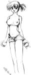  2004 breasts creatures_(company) game_freak kasumi_(pokemon) nintendo poke_ball pokemon short_shorts shorts sketch 